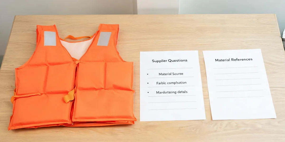 Preparation of life jacket supplier questions