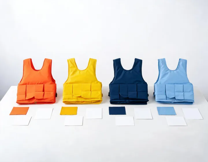 Life jacket requirements and material samples